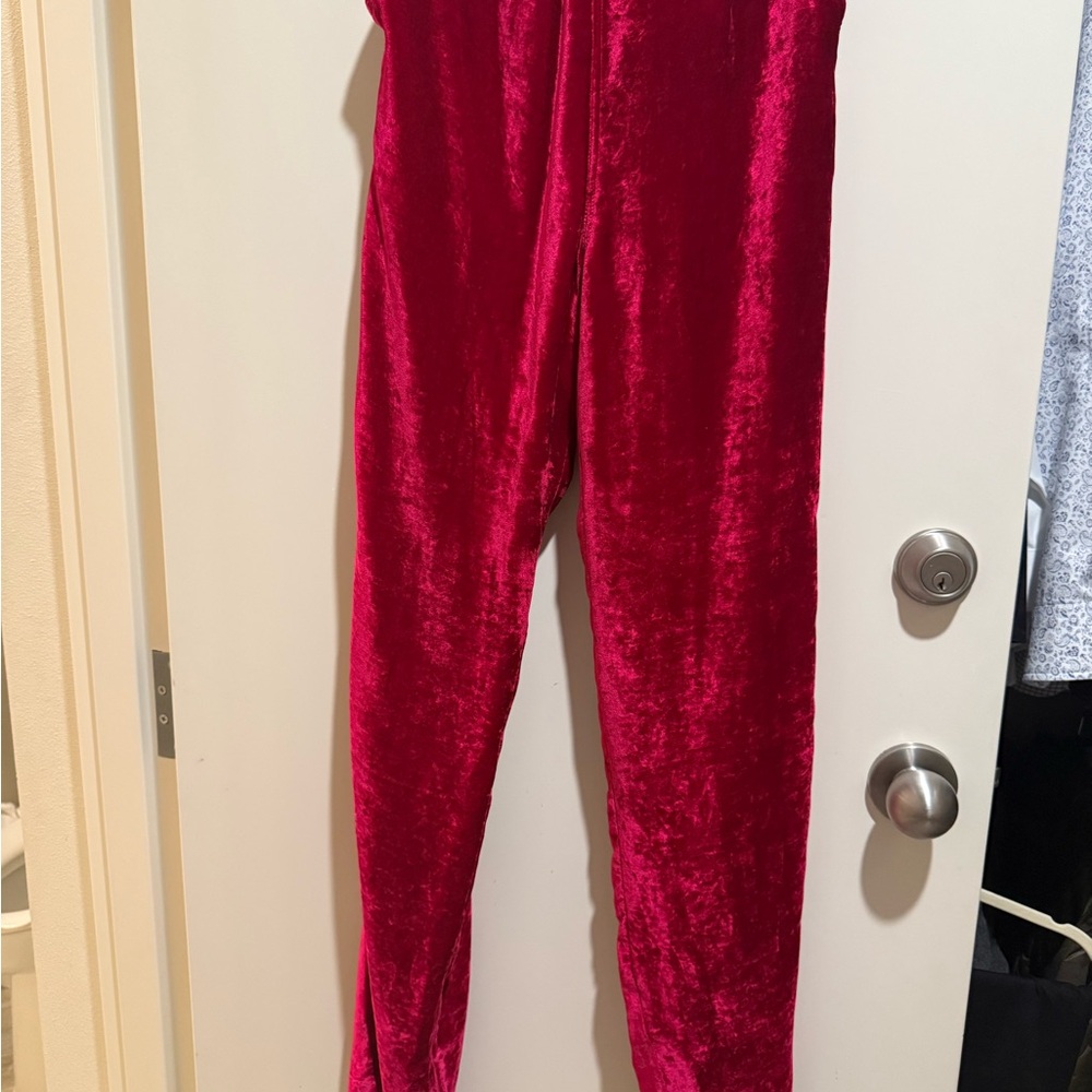 Tom Ford Velvet Joggers in Vibrant Pink Velvet